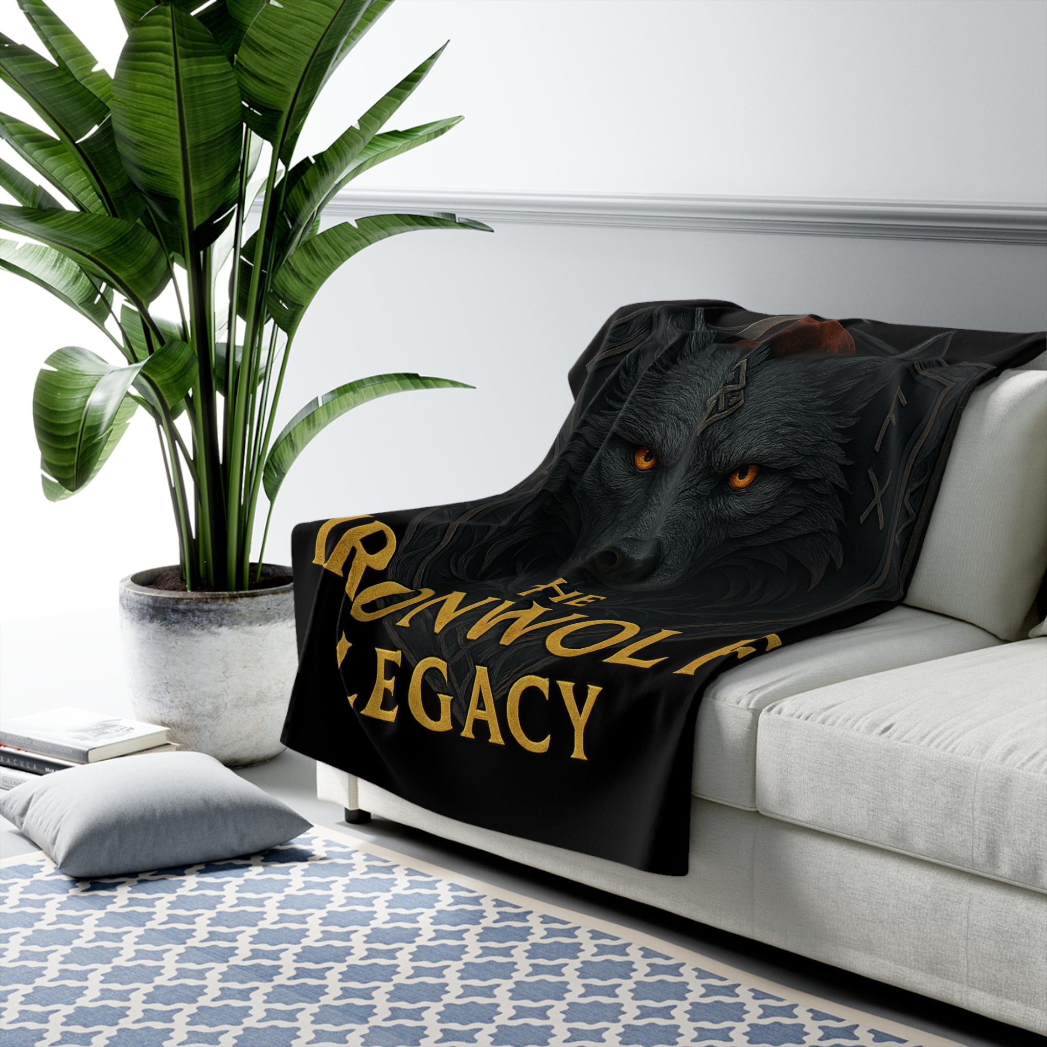 Ironwolf Legacy Logo – Sherpa Fleece Blanket