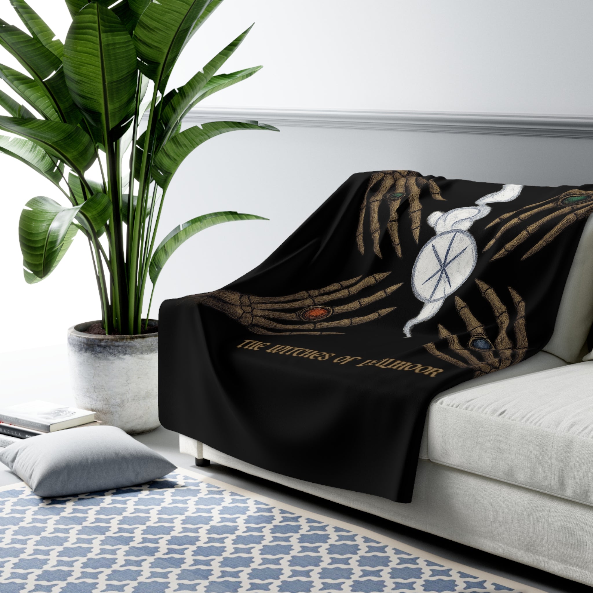 Blood & Bone Fleece Blanket – The Witches of Veilmoor Collection