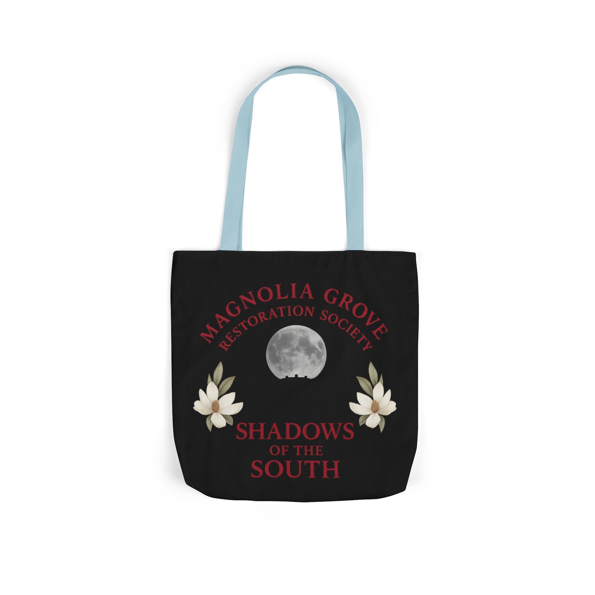 Magnolia Grove Restoration Society Canvas Tote Bag – Shadows of the South Series