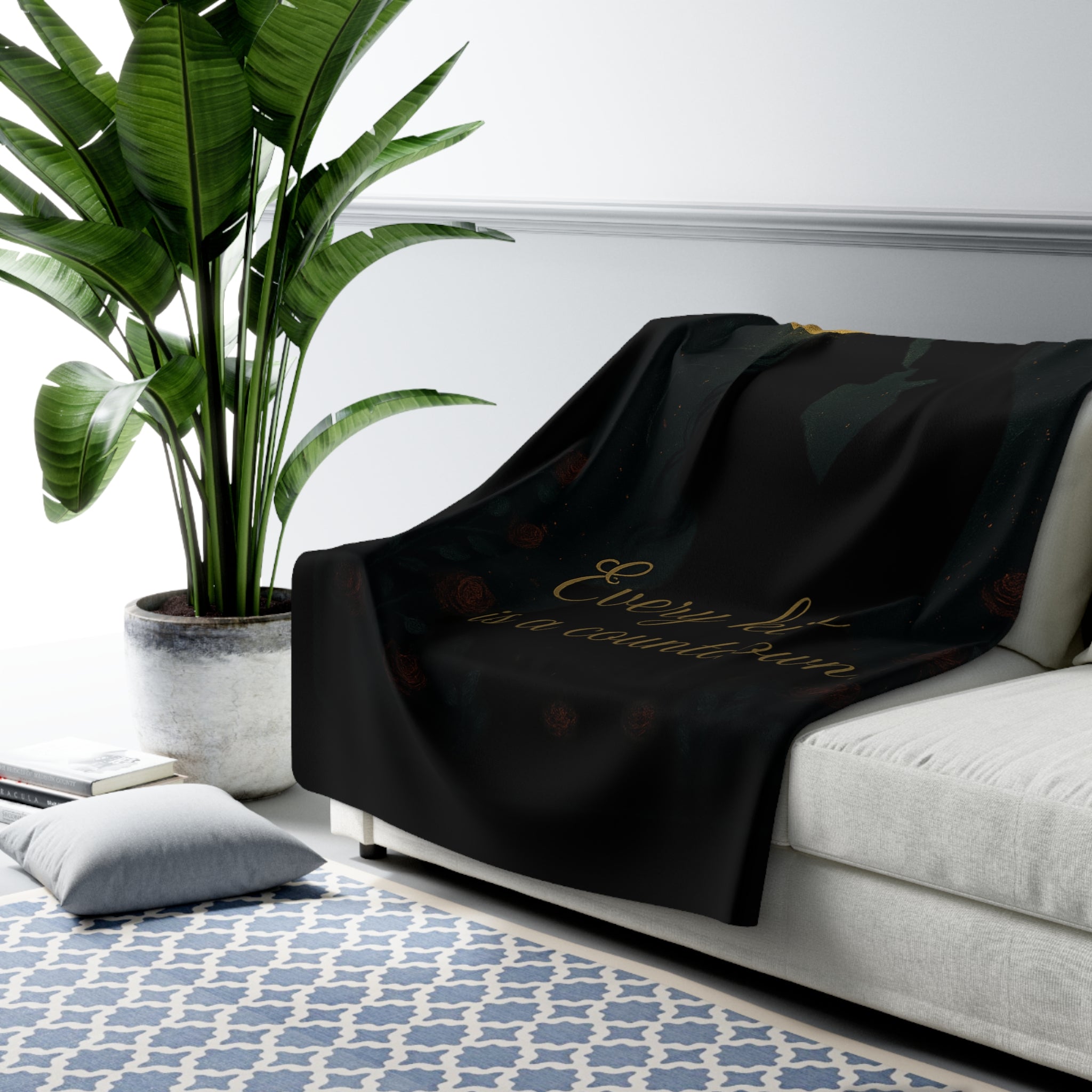 Moonlit Kiss Fleece Blanket - Cursed to Love You