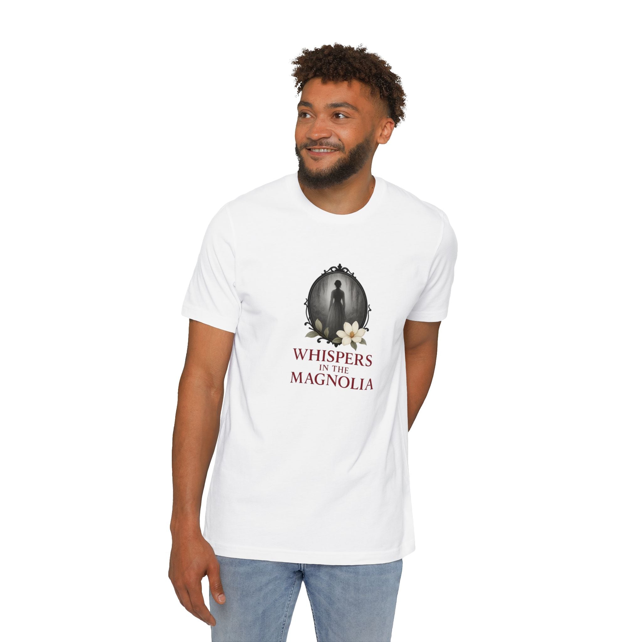 “Whispers in the Magnolia” Gothic Cameo T-Shirt – Shadows of the South Series
