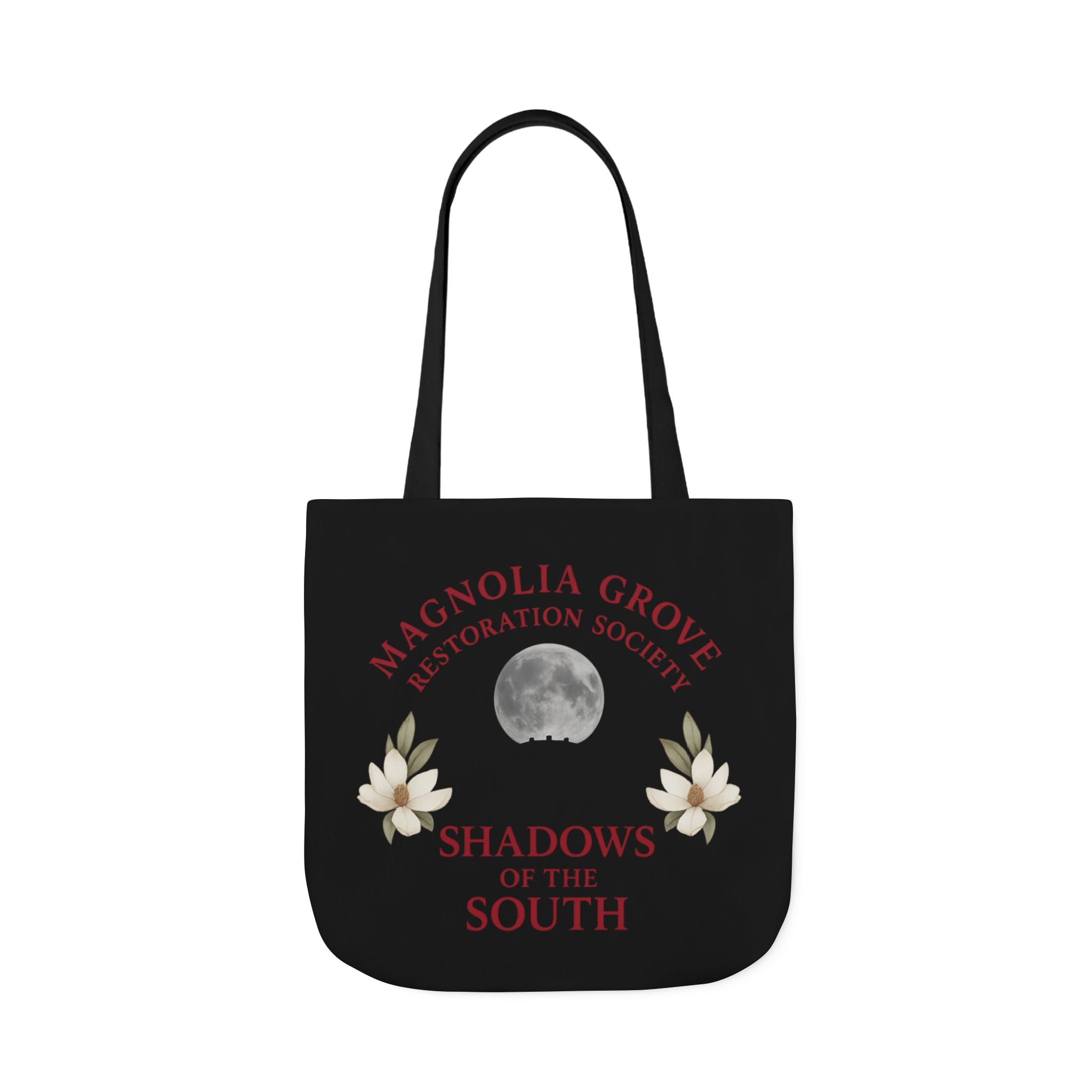 Magnolia Grove Restoration Society Canvas Tote Bag – Shadows of the South Series