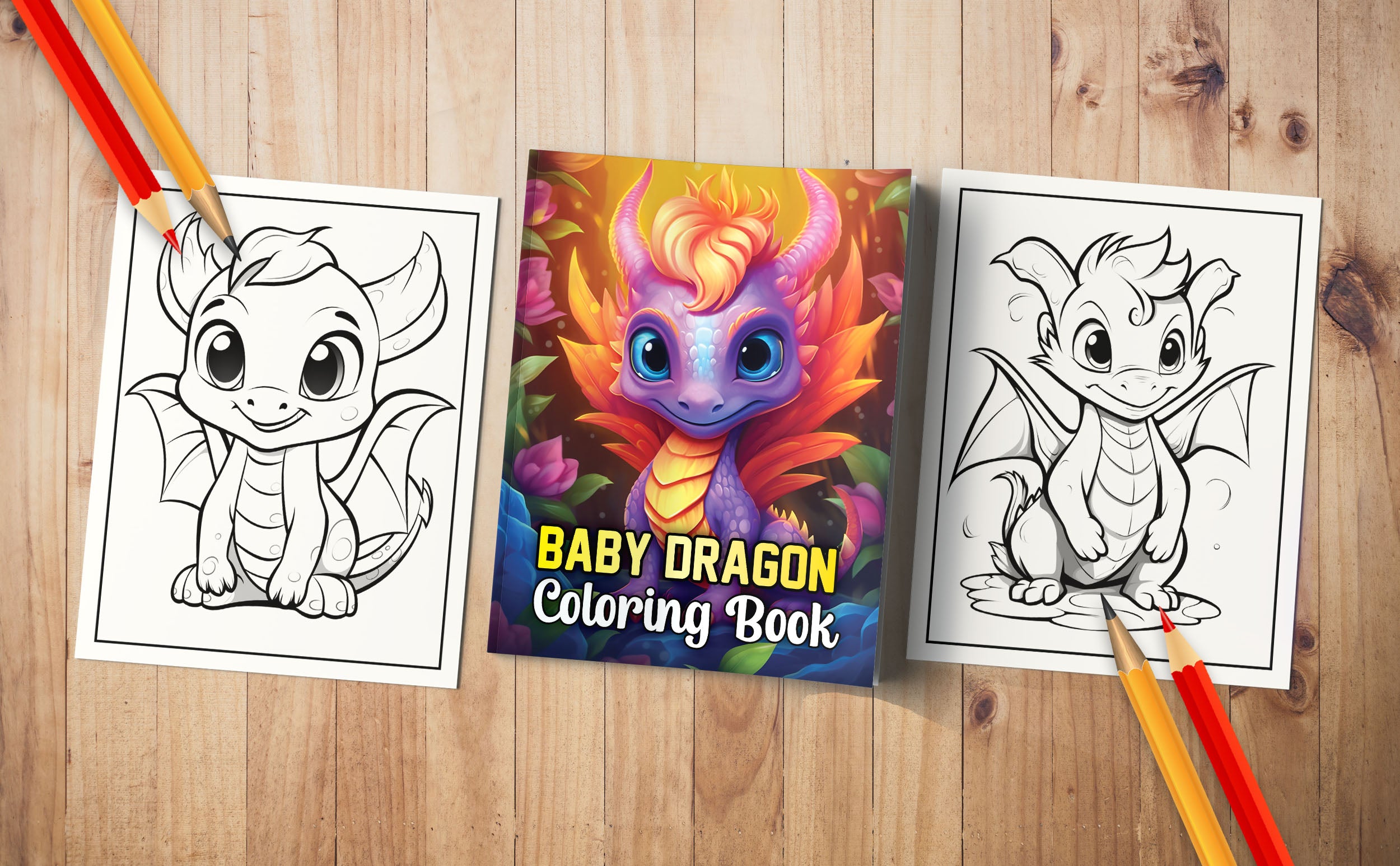 Baby Dragon Coloring Book