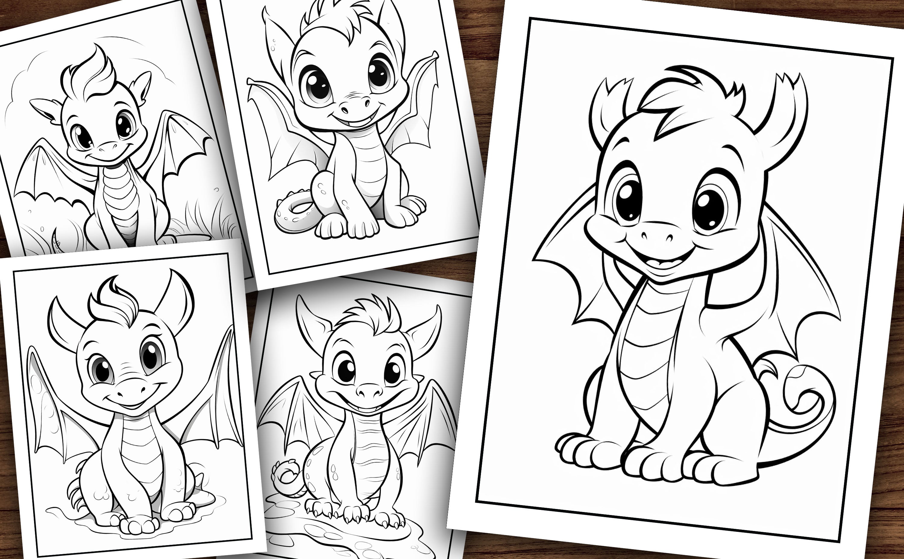 Baby Dragon Coloring Book