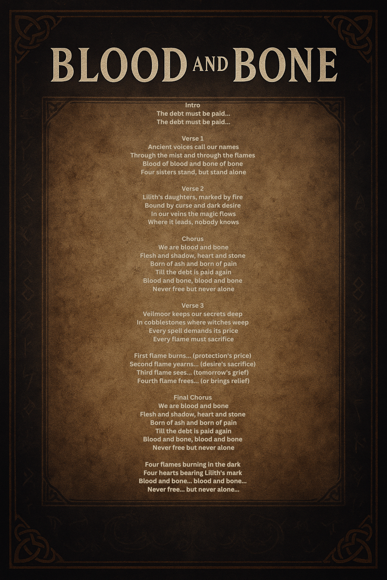Blood & Bones - The Witches of Veilmoor