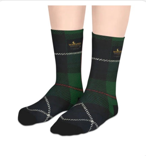 Clan MacKenzie Plaid Socks - Whispers in the Highland Mist