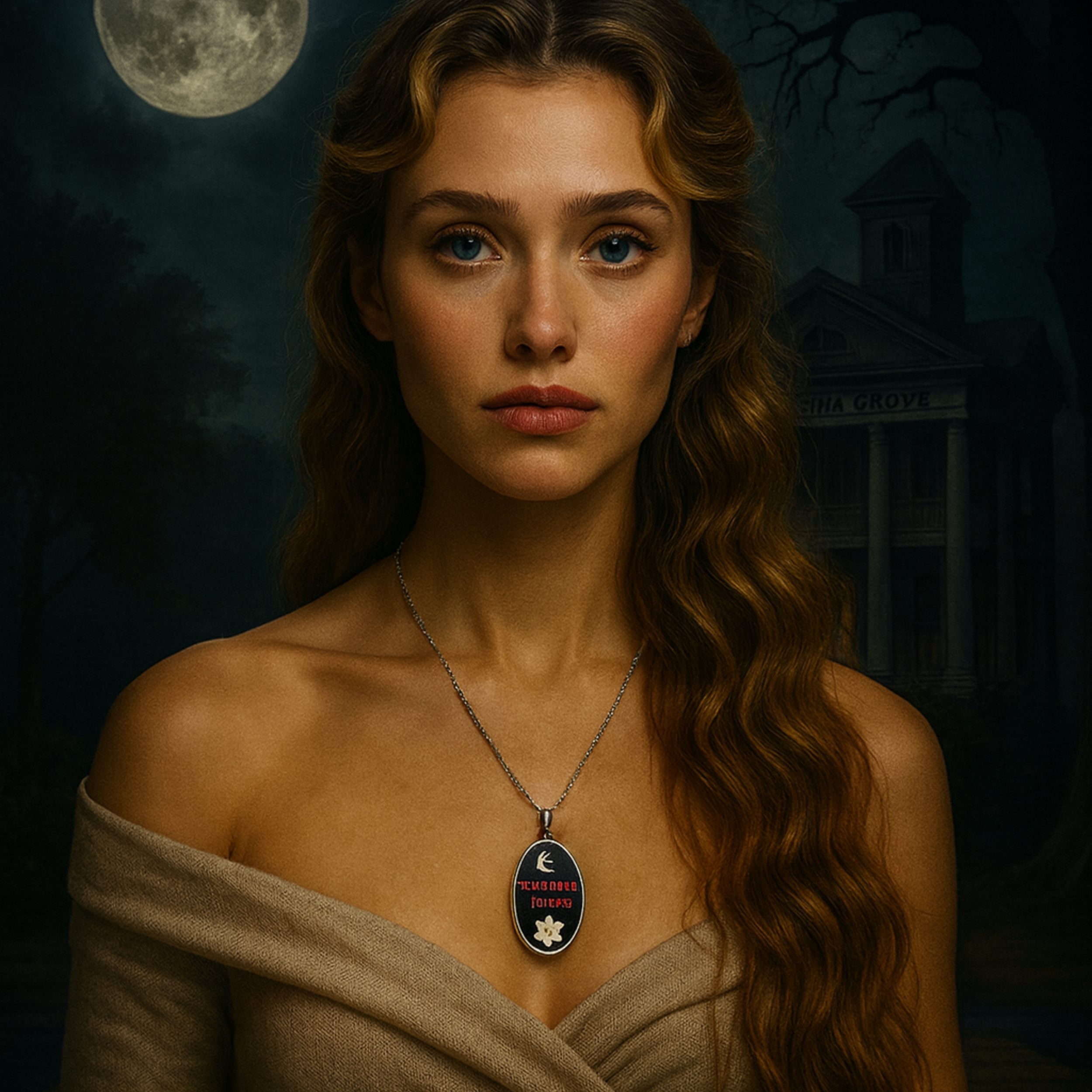 Whispers Never Die Icon Necklace – In the Whispers Jewelry Line (Shadows of the South Collection)
