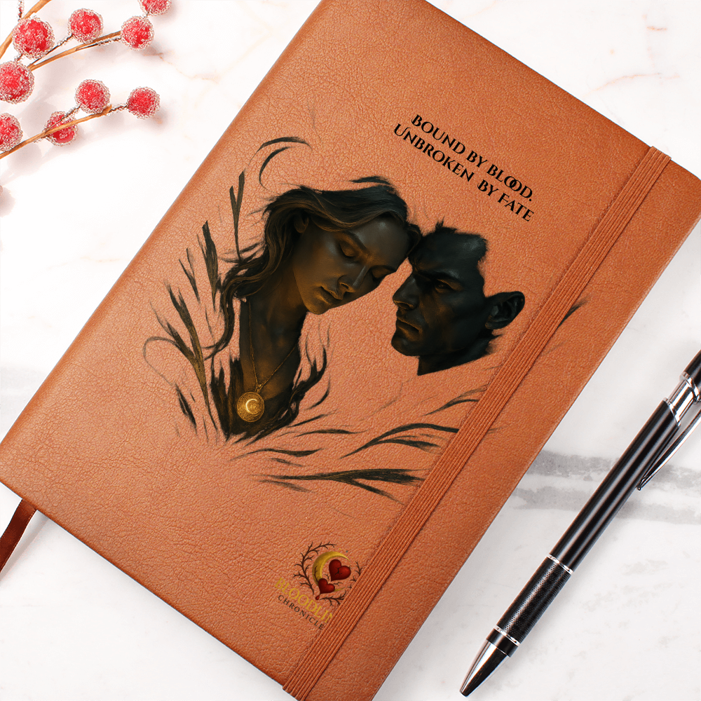 The Bloodline Chronicles Leather Journal - "Unbroken By Fate." Edition