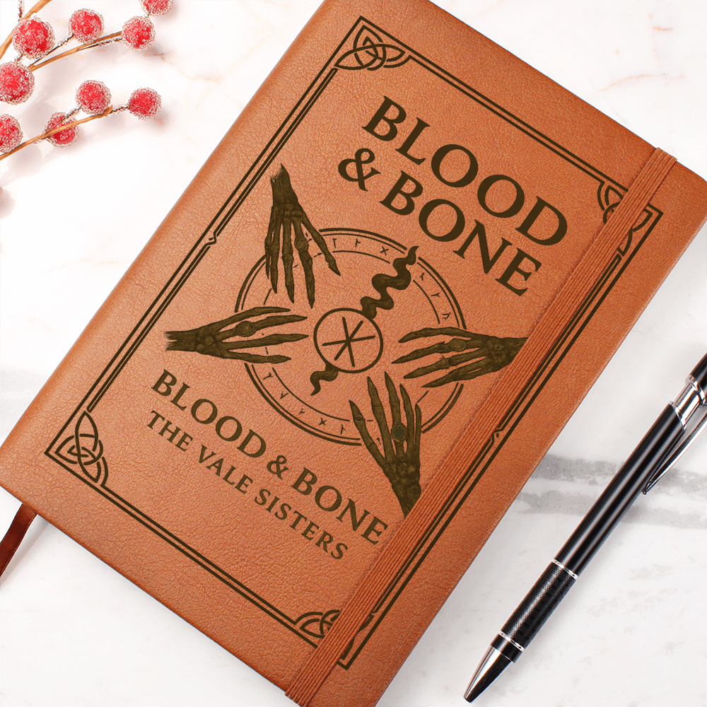 Blood & Bone Leather Journal – The Witches of Veilmoor Collection