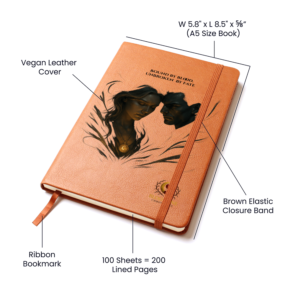 The Bloodline Chronicles Leather Journal - "Unbroken By Fate." Edition