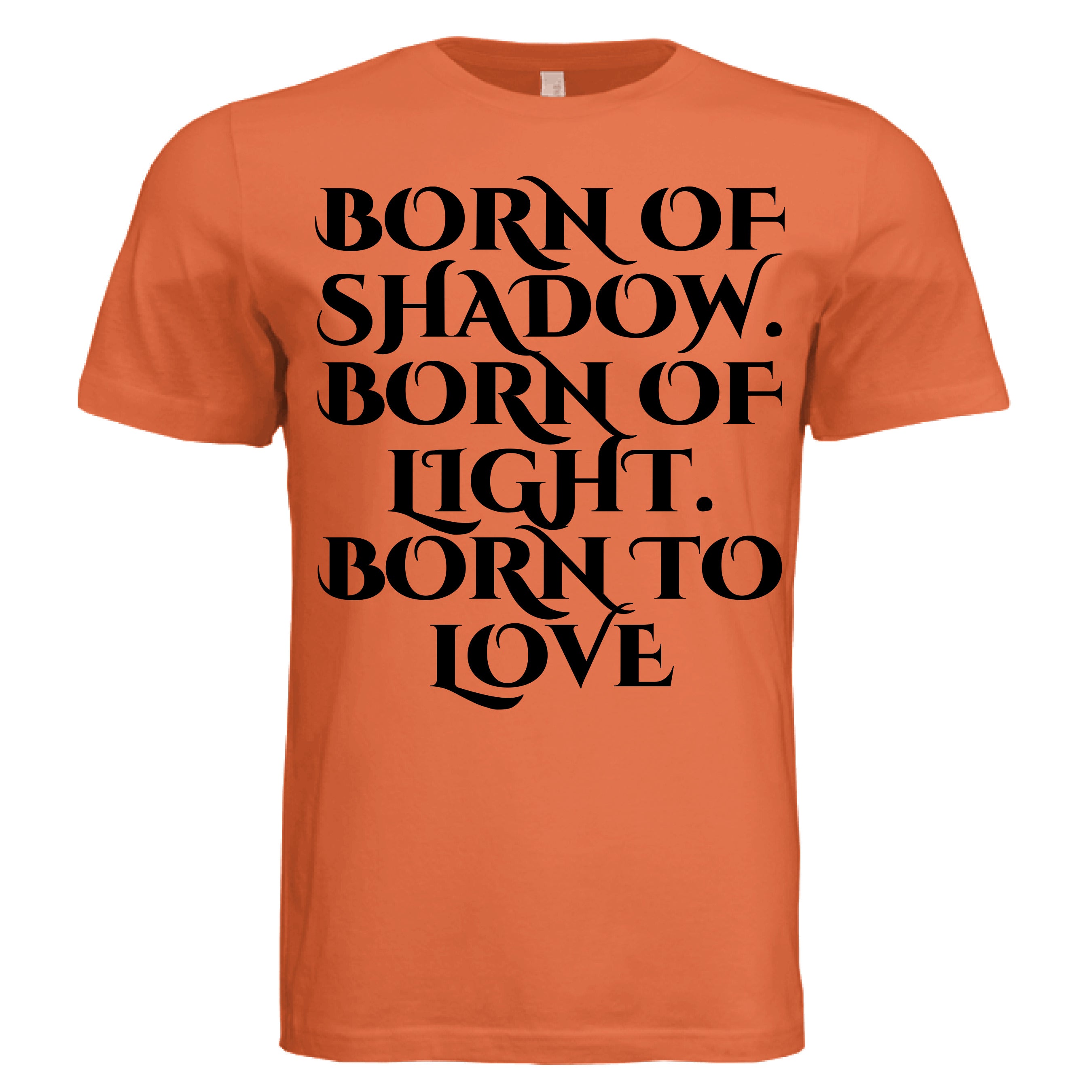 Solid Orange Triblend - FRONT
