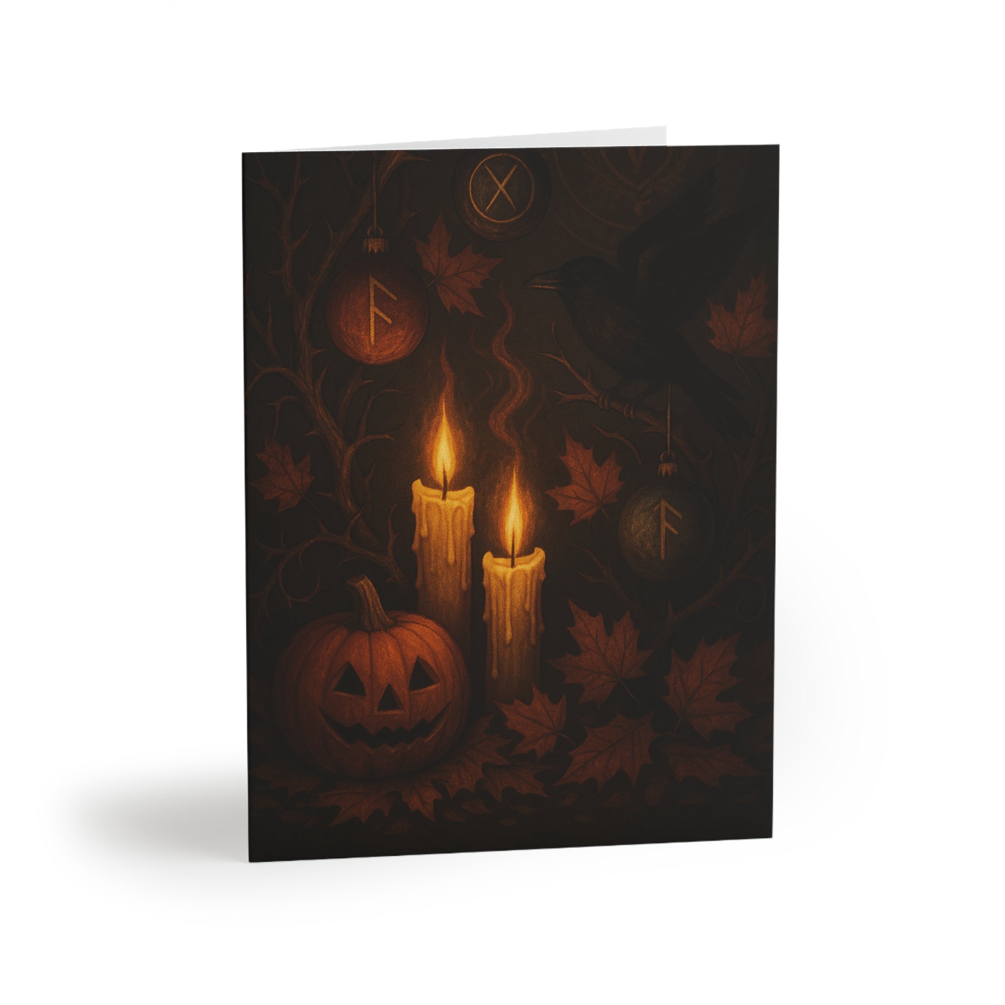 Blessings of Flame and Shadow Greeting Card