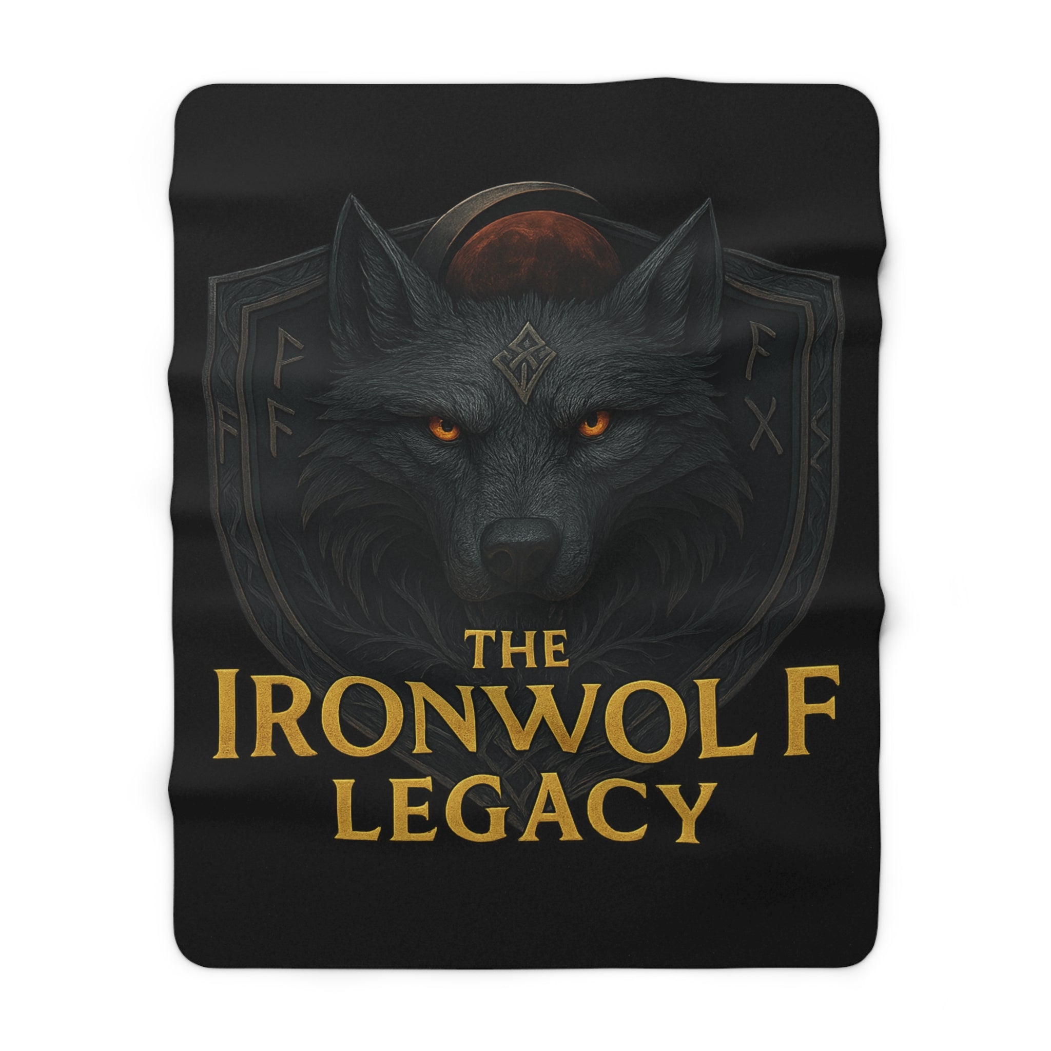 Ironwolf Legacy Logo – Sherpa Fleece Blanket