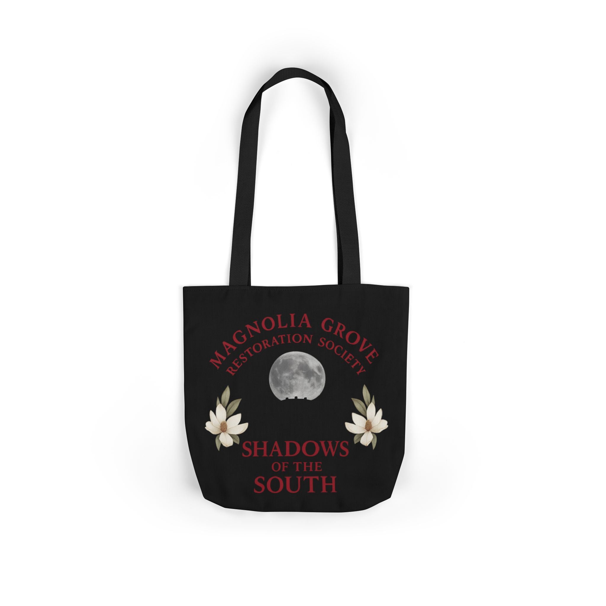 Magnolia Grove Restoration Society Canvas Tote Bag – Shadows of the South Series