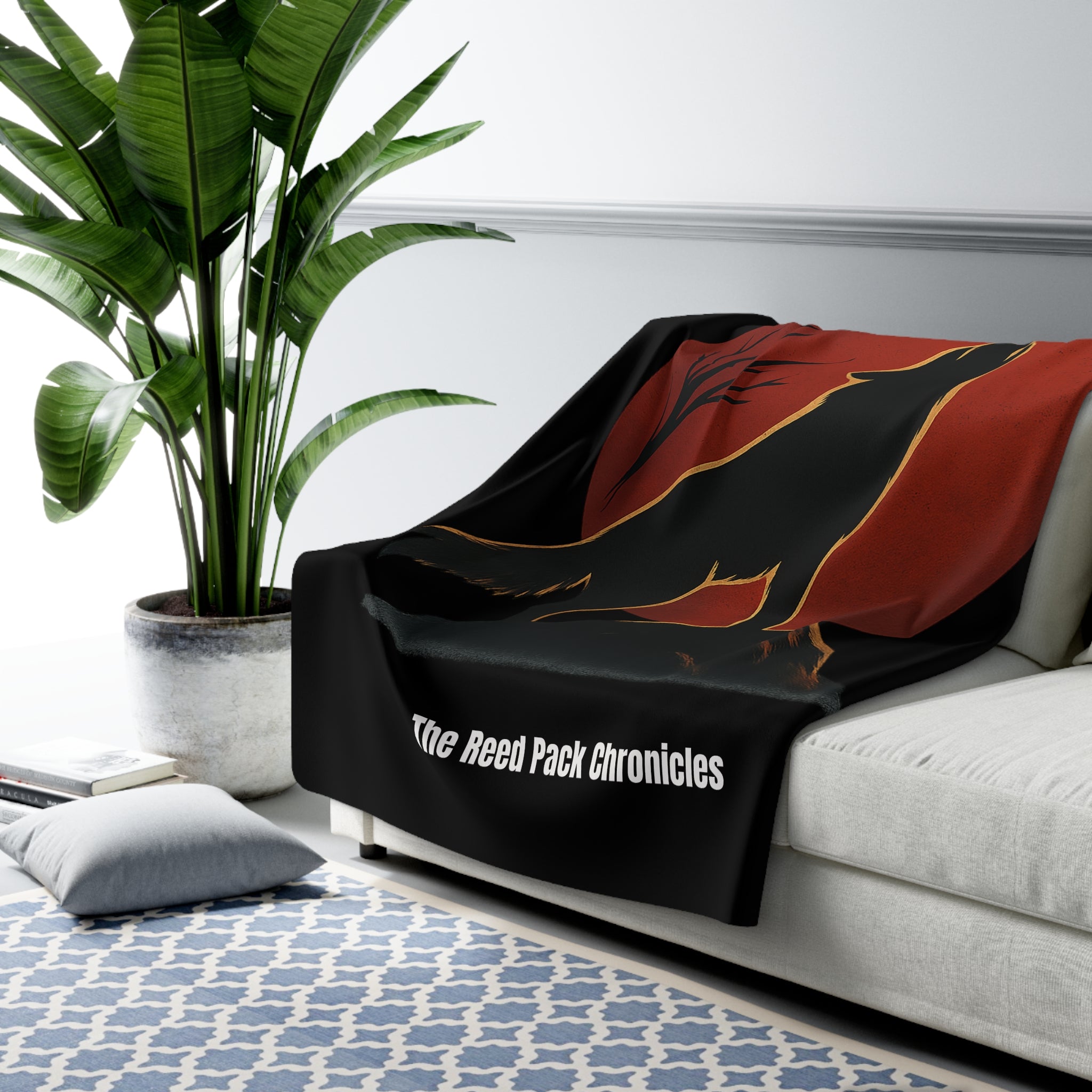 The Reed Pack Chronicles Blood Moon Sherpa Fleece Blanke