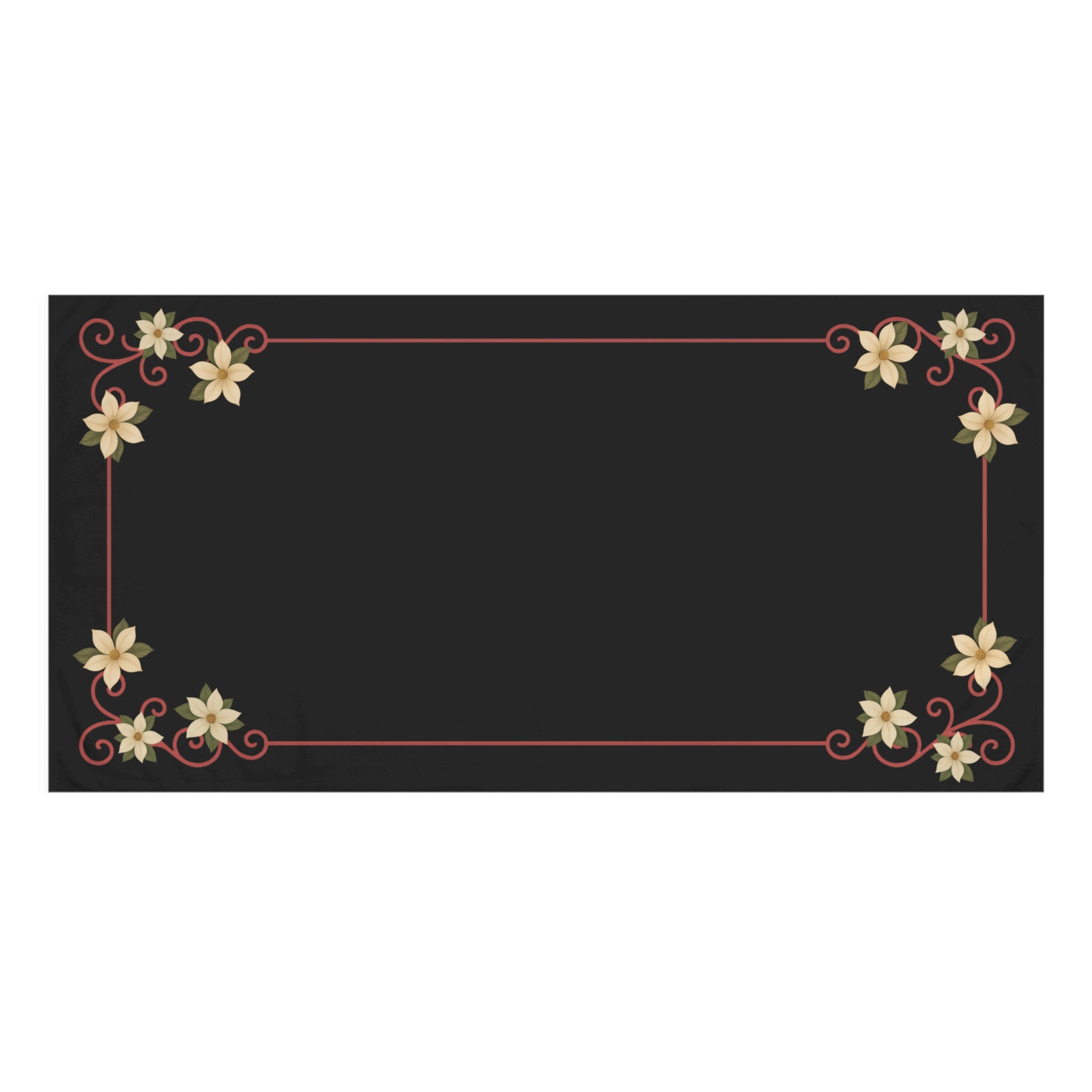Shadows of the South – Elegant Floral Mink-Cotton Bath Towel (30" × 60")