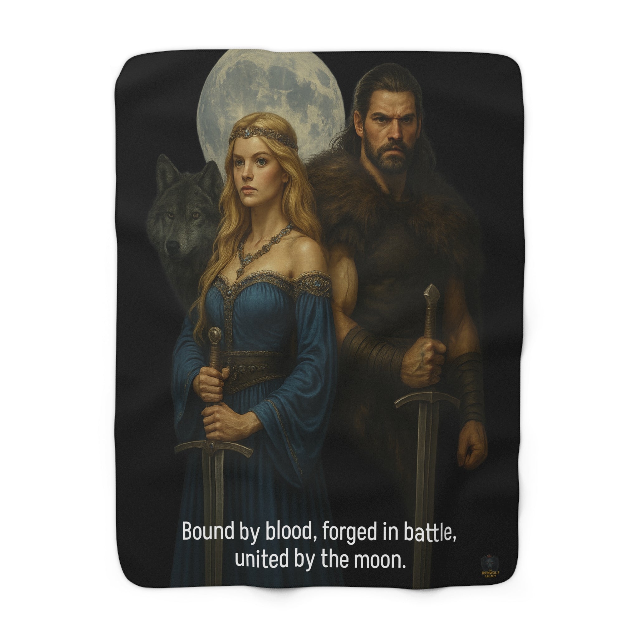 Bjorn & Astrid – “Bound by Blood” Sherpa Fleece Blanket