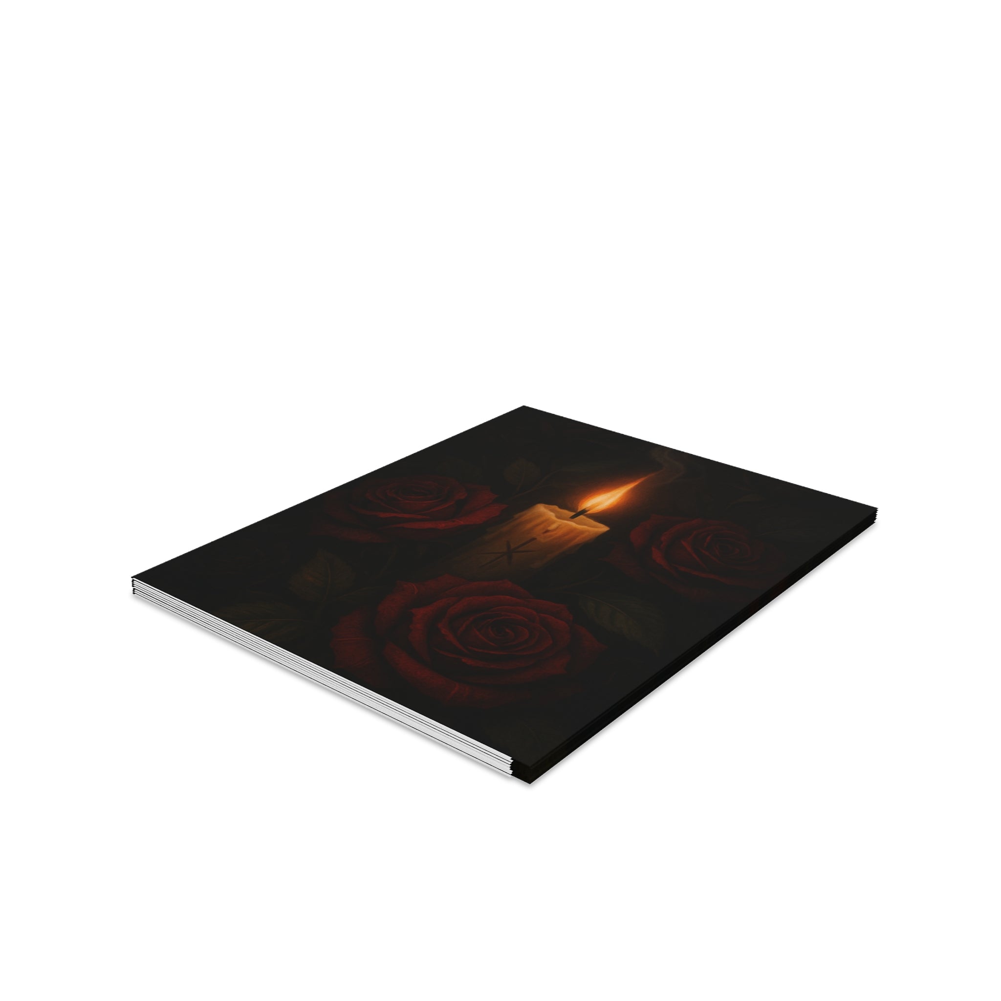 Dark Roses & Flame – Gothic Birthday Card