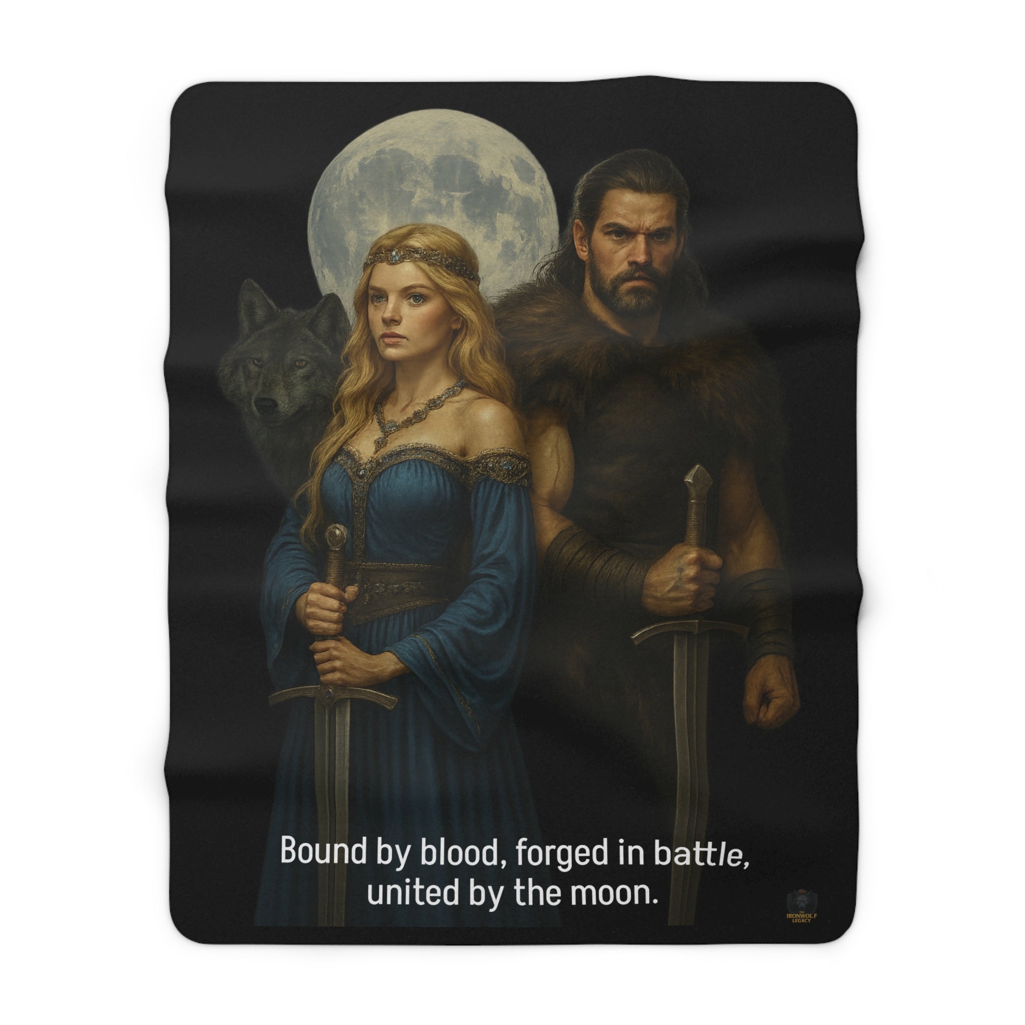 Bjorn & Astrid – “Bound by Blood” Sherpa Fleece Blanket