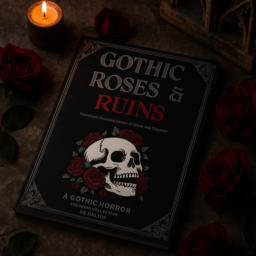 Gothic Roses & Ruins Coloring Book