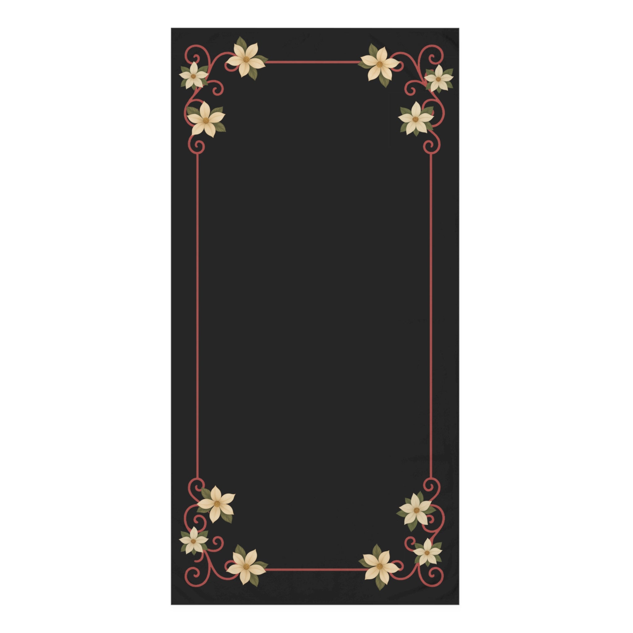 Shadows of the South – Elegant Floral Mink-Cotton Bath Towel (30" × 60")