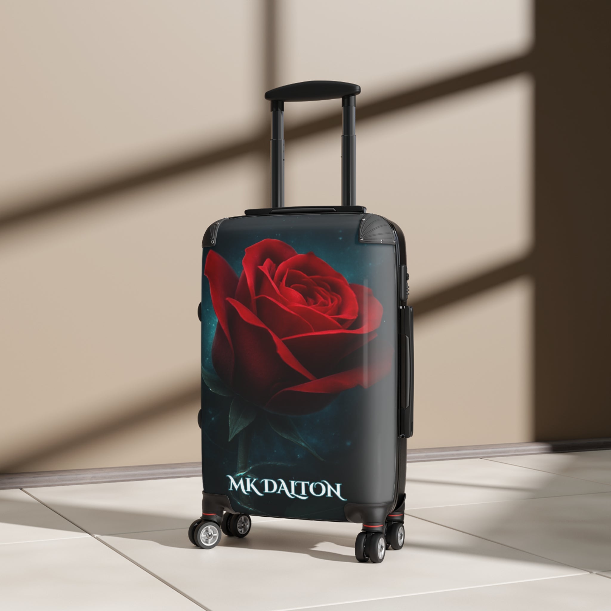 Elegant Rose Suitcase - Travel Bag, Floral Luggage, Vacation Gear, Travel Essential, Stylish Carry-On