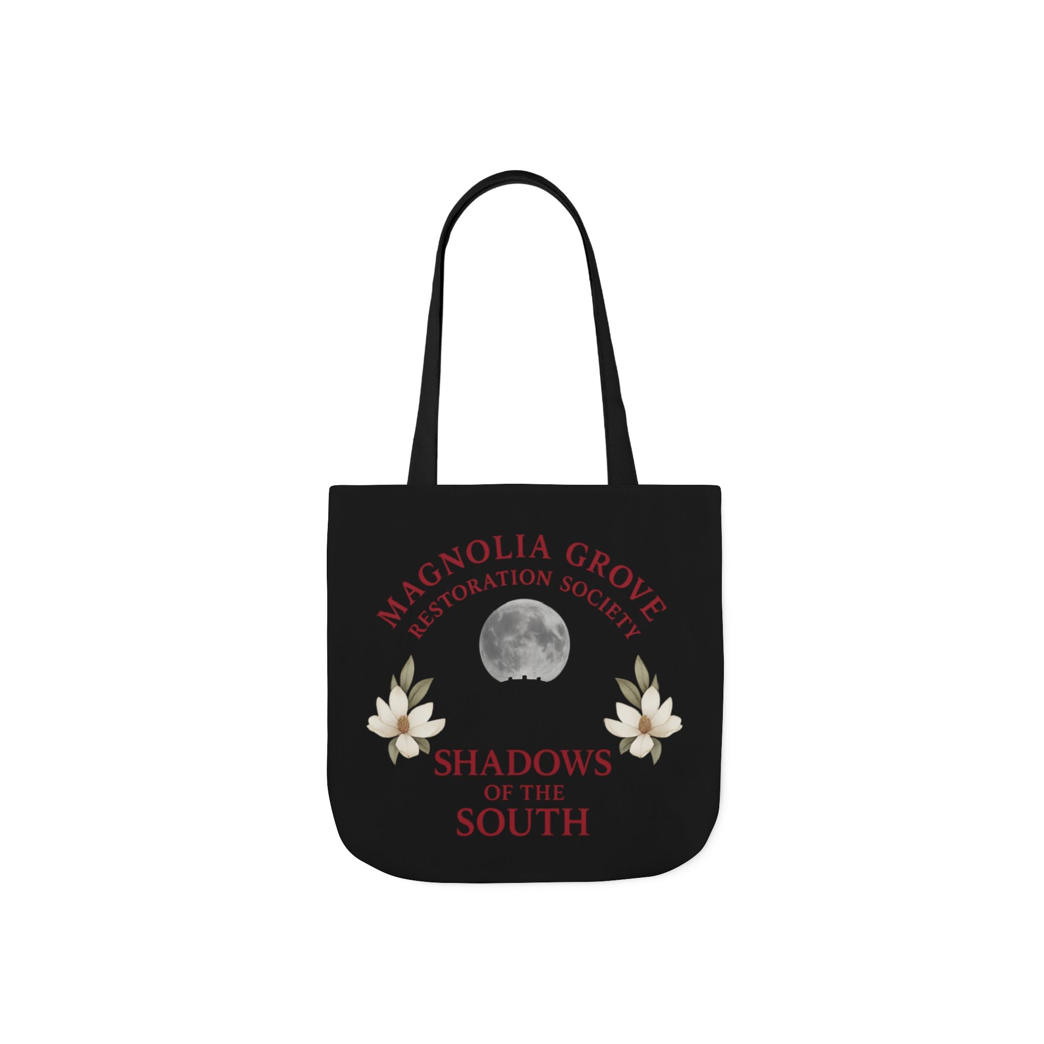 Magnolia Grove Restoration Society Canvas Tote Bag – Shadows of the South Series