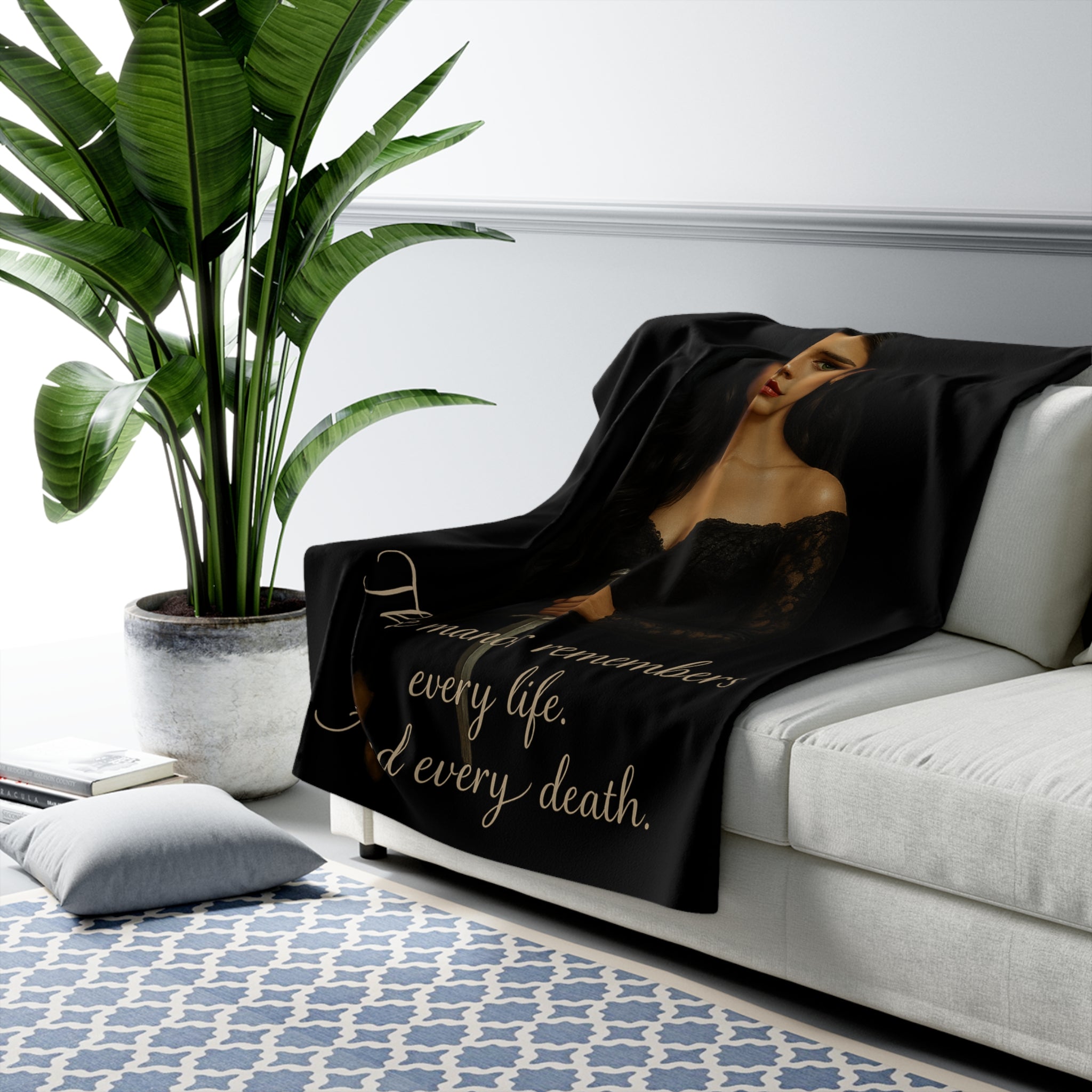 The Manor Knows Fleece Throw - Cursed to Love You