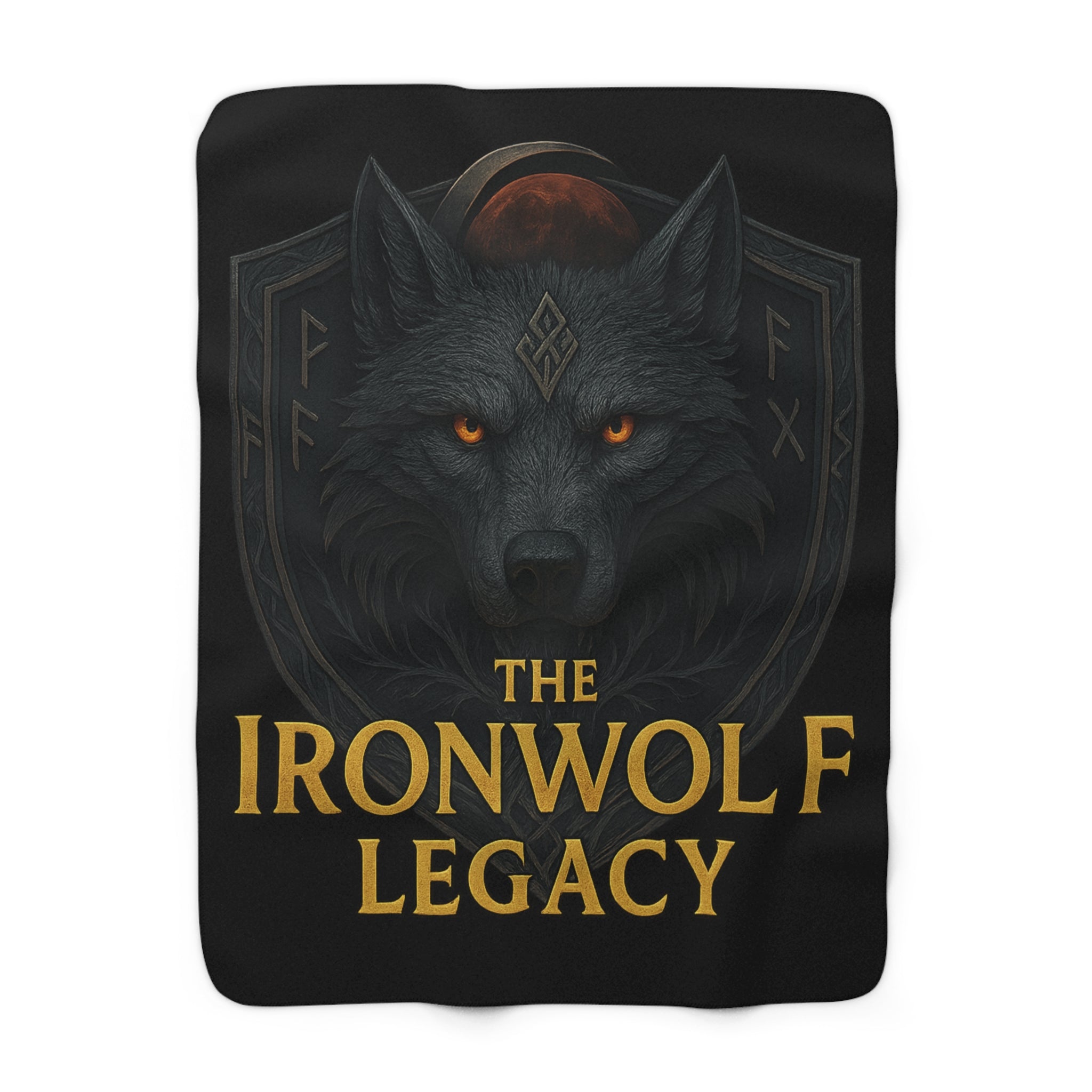 Ironwolf Legacy Logo – Sherpa Fleece Blanket
