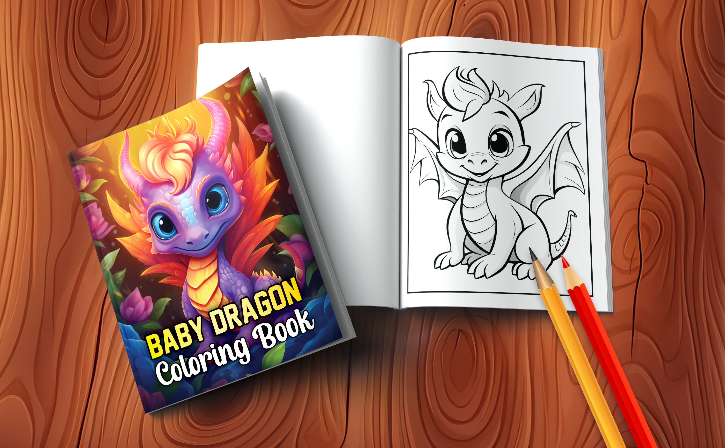 Baby Dragon Coloring Book
